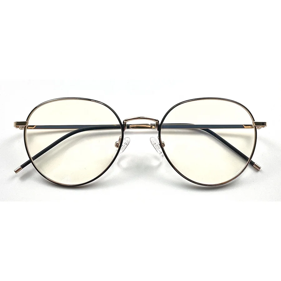 

23908 New fashionable metal optical frames anti blue light glasses, 2 colors