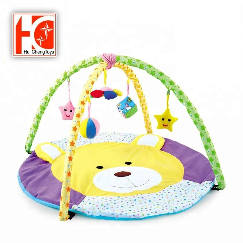 Animal Pattern Safety Round Foldable Soft Baby Gym Play Mat With