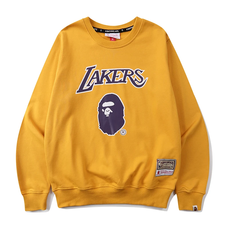 

2021 BAPE Basketball jersey Leisure Loose Off-Shoulder Sleeve Fashion Sweatshirt Unisex Oversize