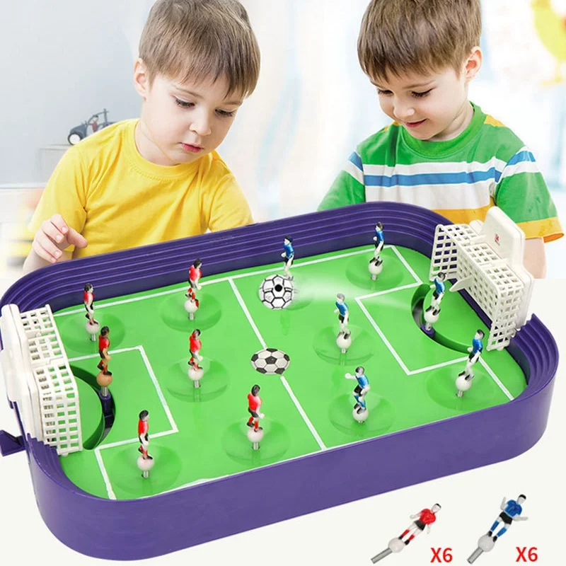 

Indoor Funny Mini Hand Finger Sports Table Soccer Compete Foosball Game Kids Adults Small Tabletop Football Toys
