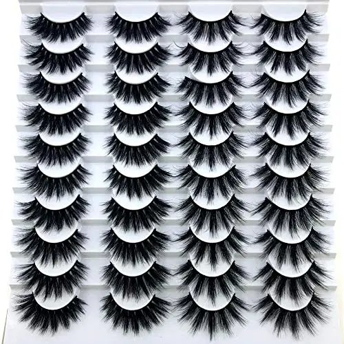 

Factory wholesale 6D handmade mink skin eyelash extensions three-dimensional beauty thick black cotton thread stem multi-layer 2