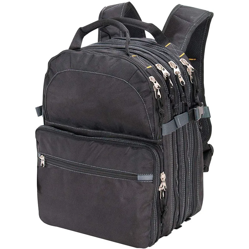 Tool Bag Backpack Multi - Pocket Sturdy Job Site Bag With Adjustable ...