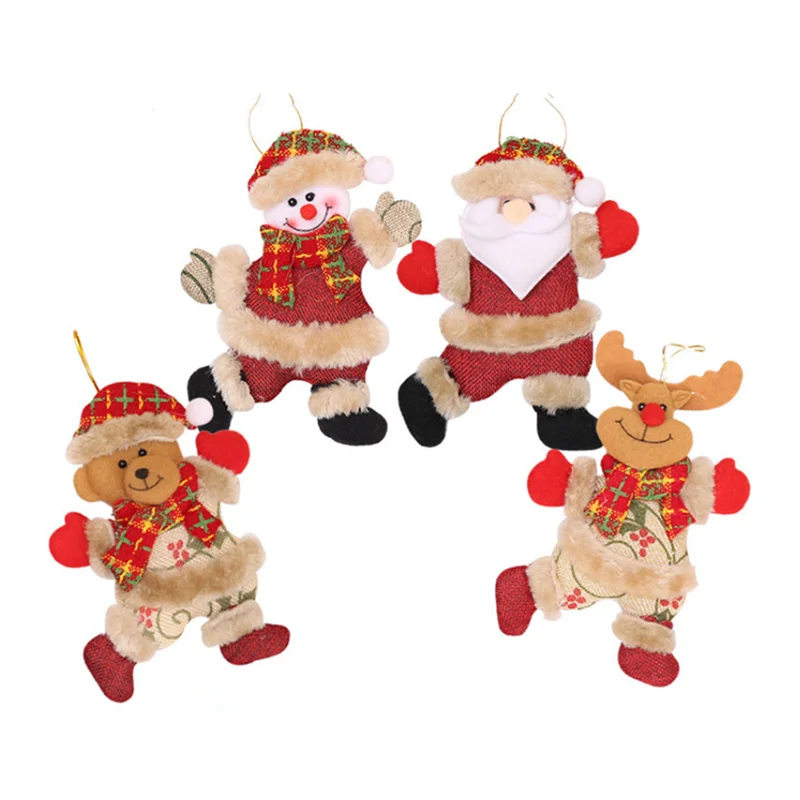 

2023 Hot sale Santa Snowman deer and bear christmas tree Hanging Decoration