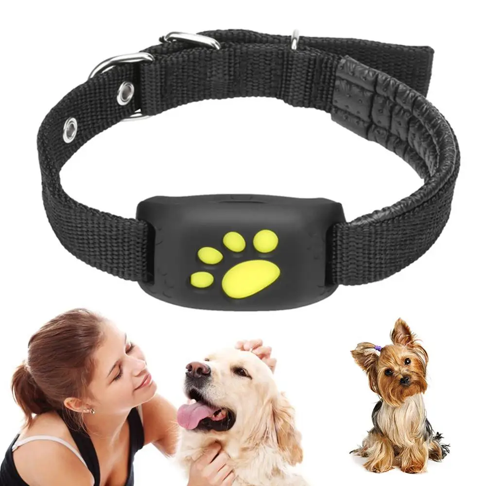 

Waterproof Pets GSM GPS Dog Tracker Locator Rastreador Tracking Finder for Pet Dog Cat Real Time Free APP Track Alarm Device, Black