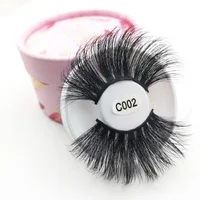 

Bqueen 30mm 5D 25mm Lashes Mink Full Volume Cruelty-free Siberian 3D Mink Strip Eyelashes 25 mm in length 100% Siberian mink