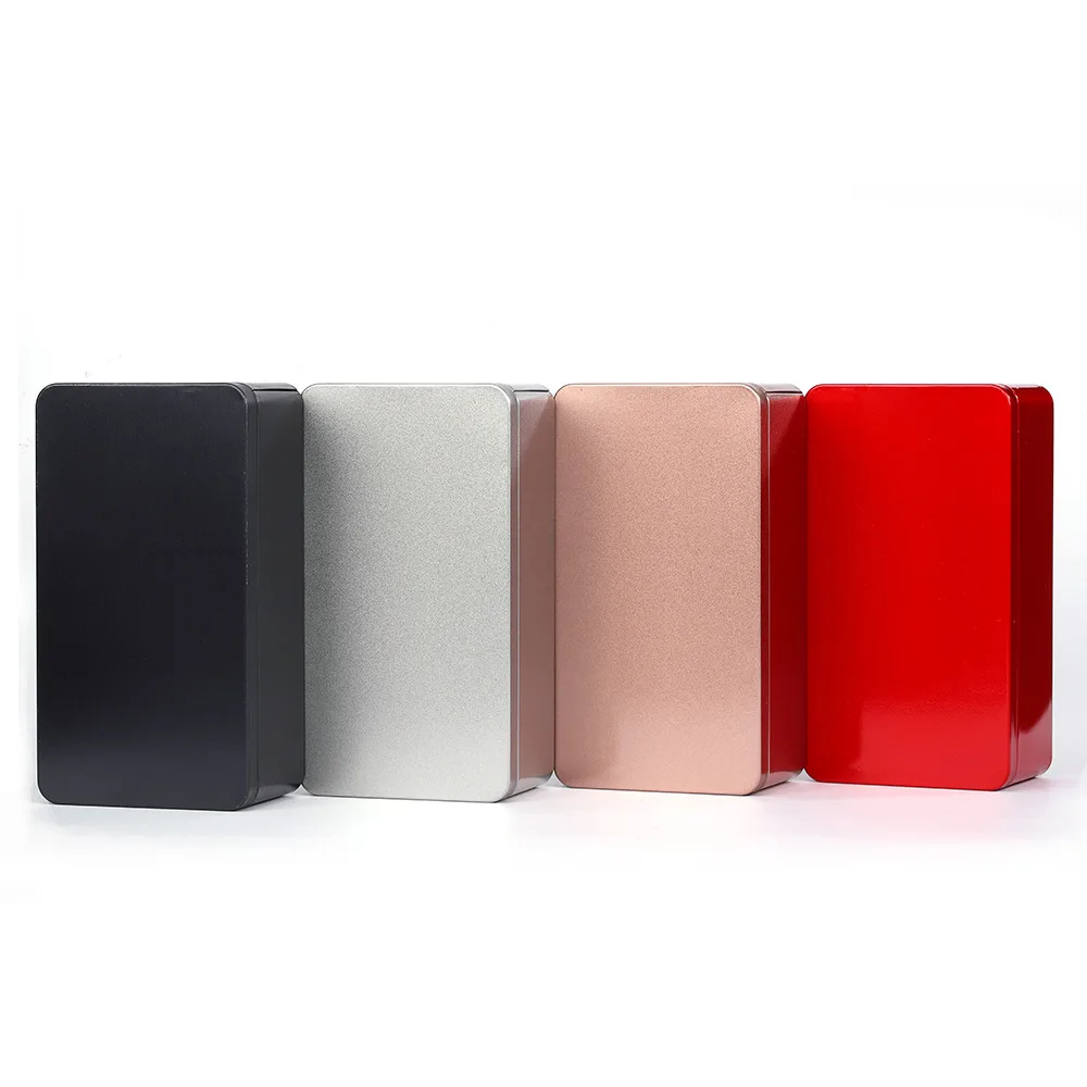 Wholesale Gold Large Tin Box Custom Embossed Printed Tin Box Big For Mouse Charger Shaving Razor Timer Retail Box Packaging