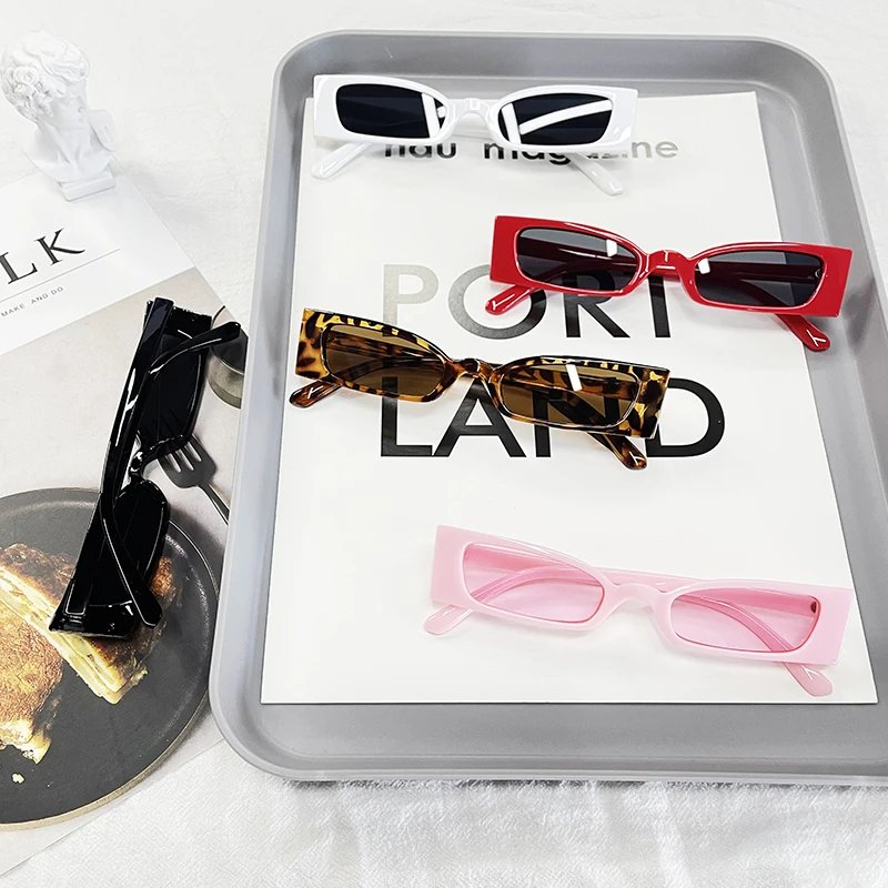 

Wholesale Manufacture Vintage Women Small Square Frame Uv Lense Sunglasses Sun Glasses, 6 colors