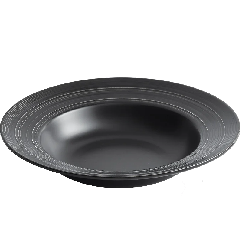 

Amazon hot-Selling Scandinavian simple western food plate silk straw hat plate French pasta hotel kitchen plate tableware, White/black
