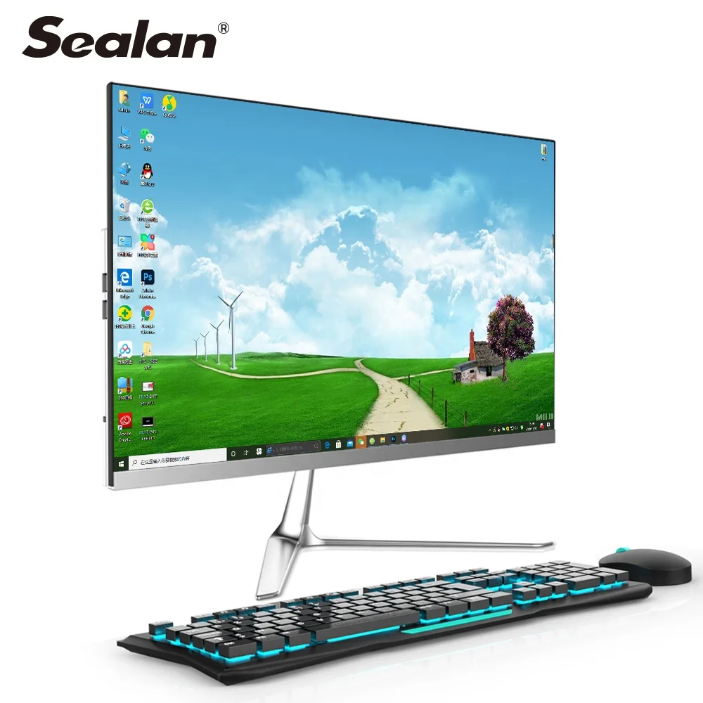 

19.1 inch aio pc all in one desktop computer price ssd 1 tb i3 i5 2.53GHz 8gb ddr3 120G 240G SSD mini desktop pc