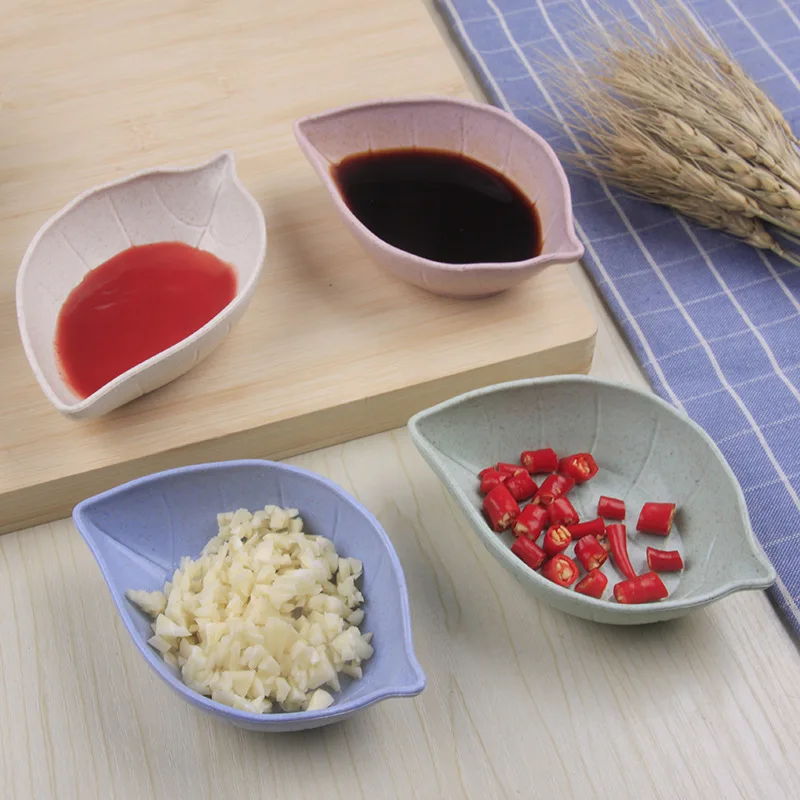 

Wheat straw Leaf seasoning dishes kitchen Sauce vinegar tableware