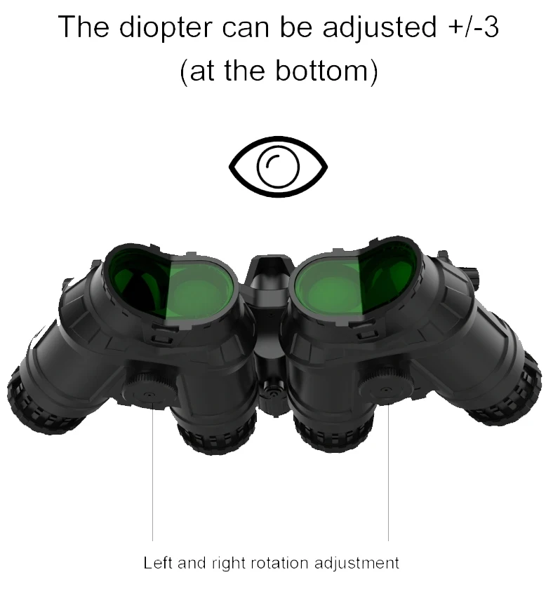 Visionking Optics HD Lens System 4 Tubes Night Vision Goggles with Build-in Diopter Adjusting (GPNVG-18)