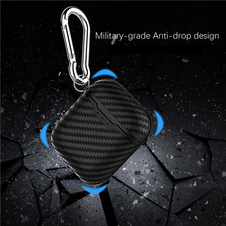 

Anti - Slip Carbon Fiber Earphone Pouch Case Storage Earphone Box Case Cute