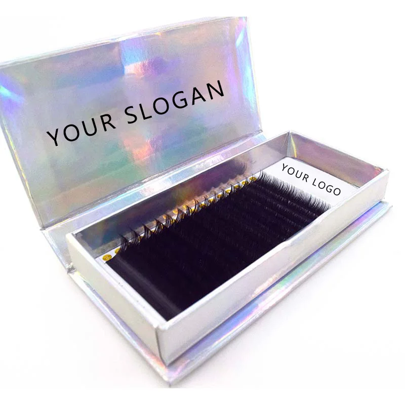 

LASHAP real mink eyelash extension wholesale d curl 20mm lash extensions spoolies custom made eyelash extension box, Natural black