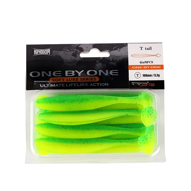 

Model 8852 72mm 2.1g, 100mm 5.8g Soft Fishing Bait Wholesale T-Tail Soft Fishing Lure Soft Plastic Fishing Lure Molds