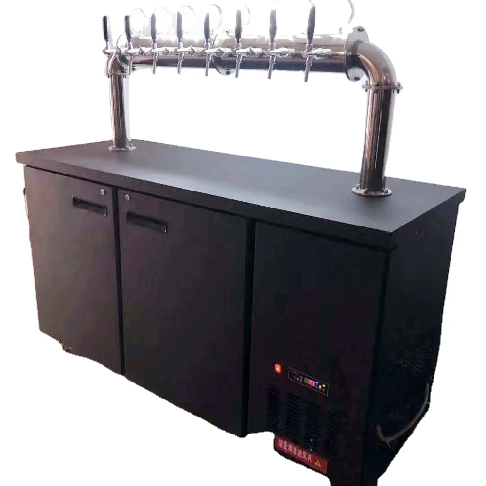 
High-grade Pub Equipment 8 US Kegs Beer Cooler Refrigerator 