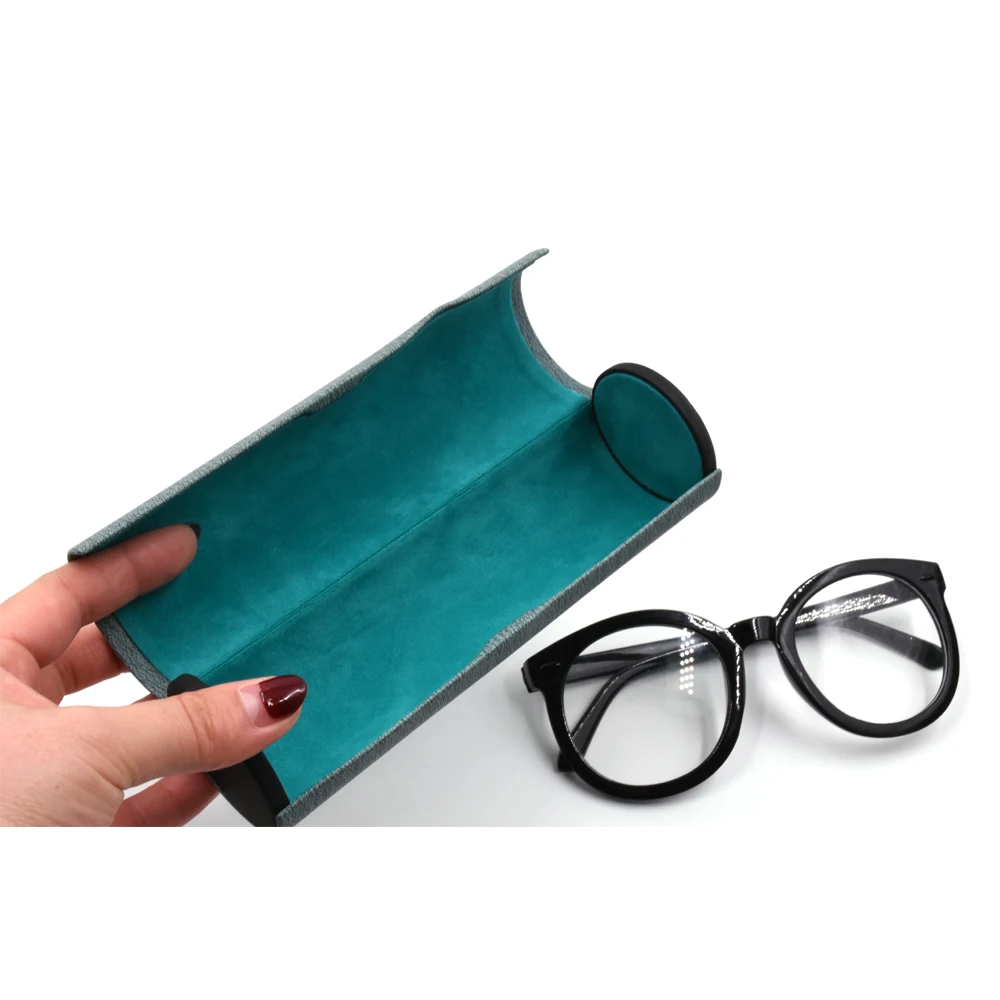 High End New Designer Eyeglasses Case Bag Custom Logo Pu Leather Square ...