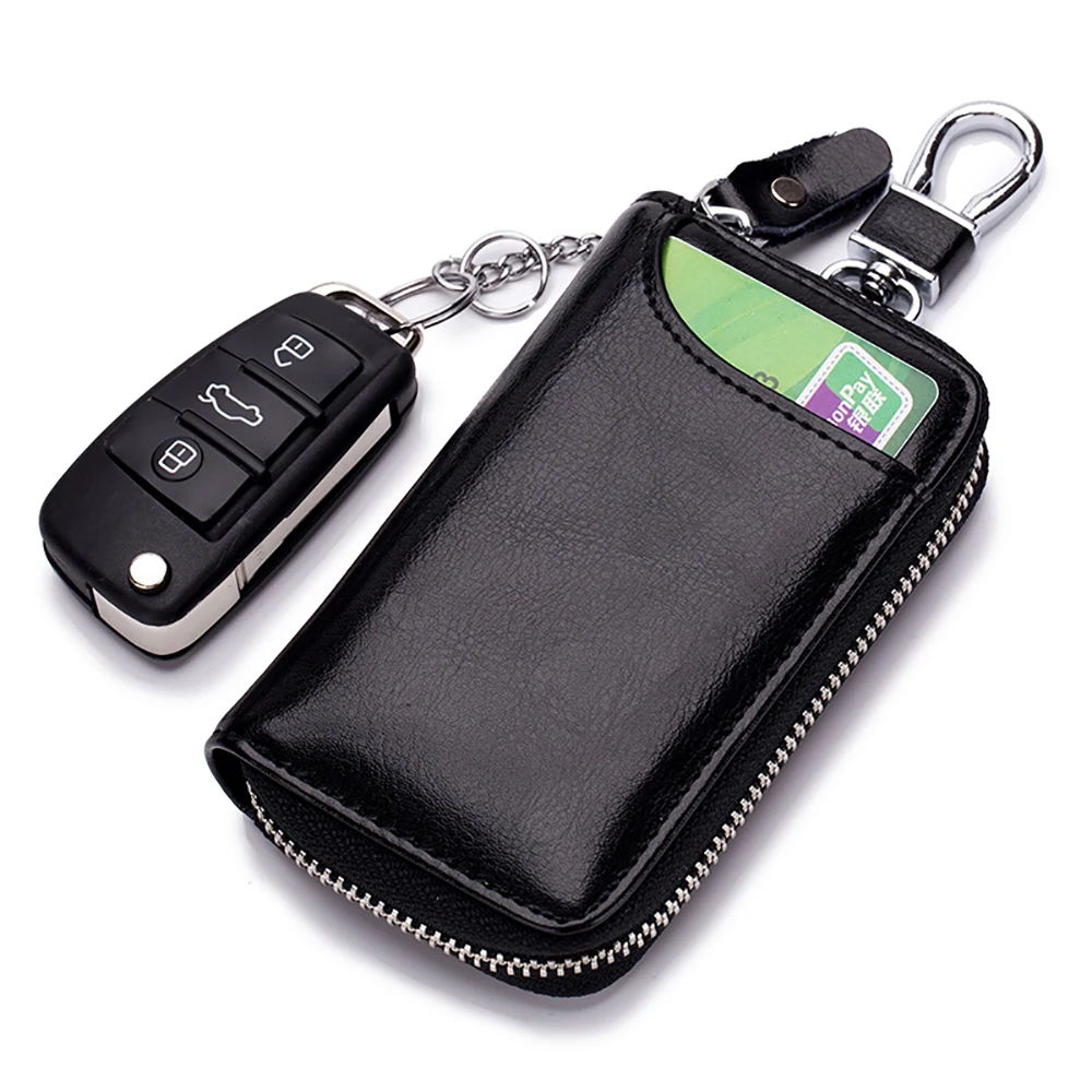 

Wholesale key bag genuine leather key holder men's key wallet New Style Japan and South Korea key caver for men, 6 color