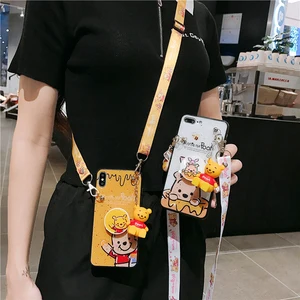 Jary 3D Lovely Phone Case iPhone Holder Lanyard