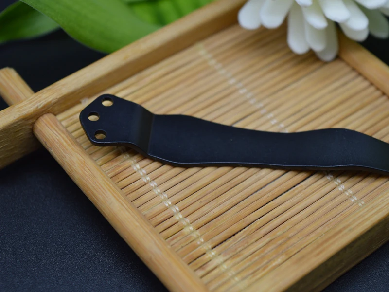 Customized Size Black Metal Titanium Deep Carry Knife Clips Parts Belt