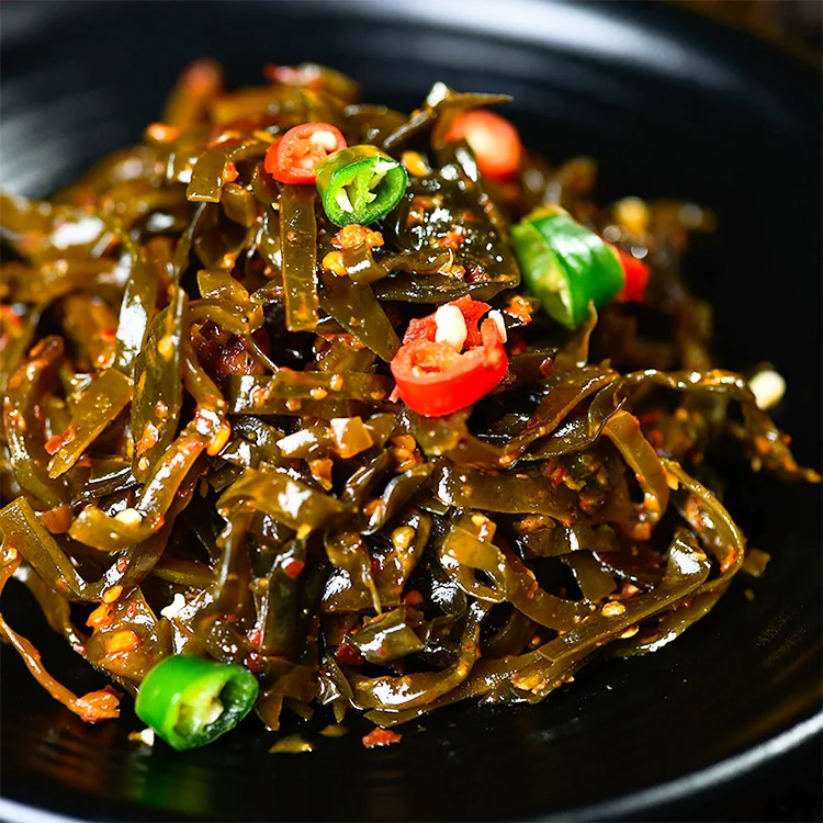 
Wholesale Low-fat Vegan Spicy Sea Kelp Kimchi Chips Potato Seaweed Snacks 
