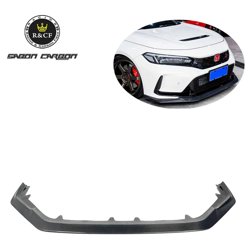 

2022+ Type R FL5 Carbon Fiber Front Bumper Lip Spoiler VS style For Honda Civic Type R