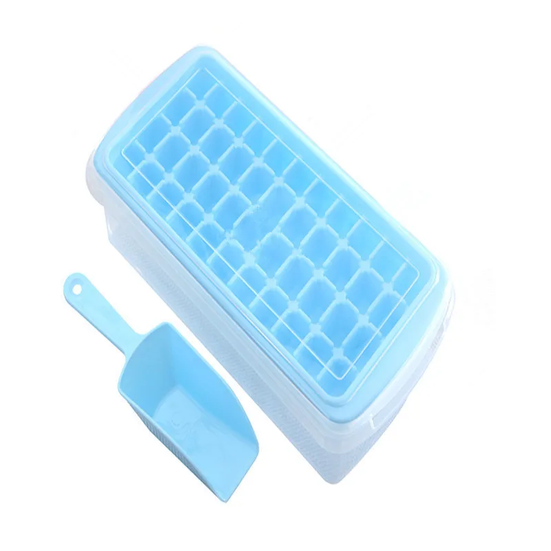 

Ice Holder Silicone Stackable Ice Trays and Storage Container plastic Ice Cube Tray With Lid and Bin, Can be customization