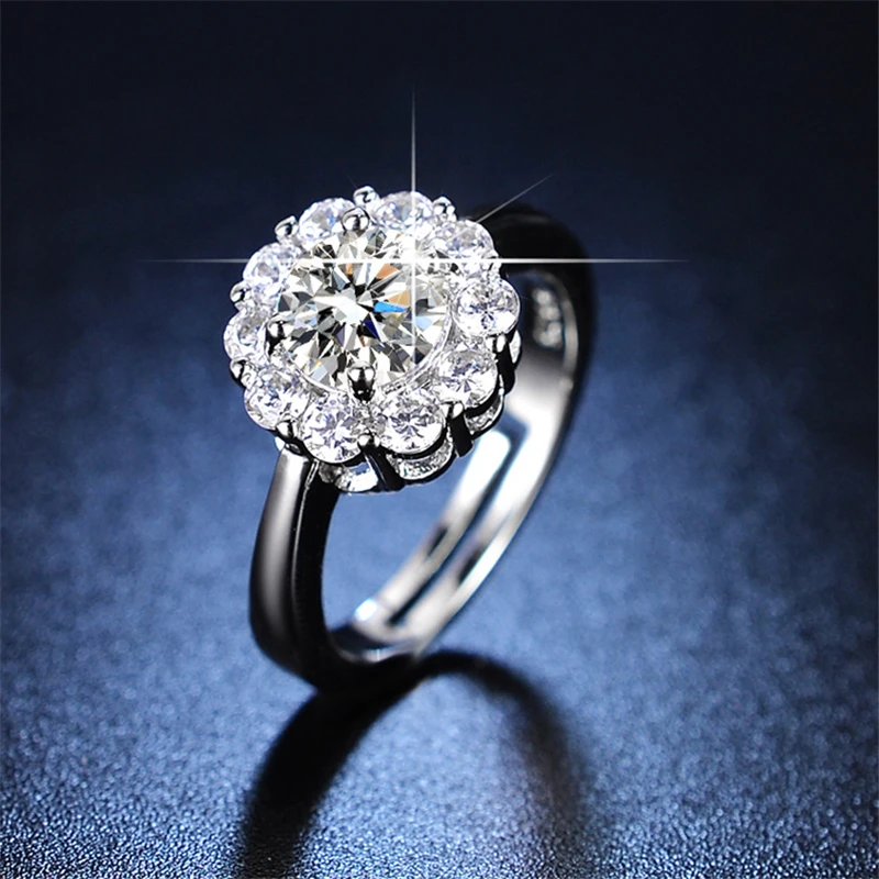 Cheap Item Luxury Iced Out Bling Full CZ Paved 5A Cubic Zirconia Diamond Women Wedding Ring