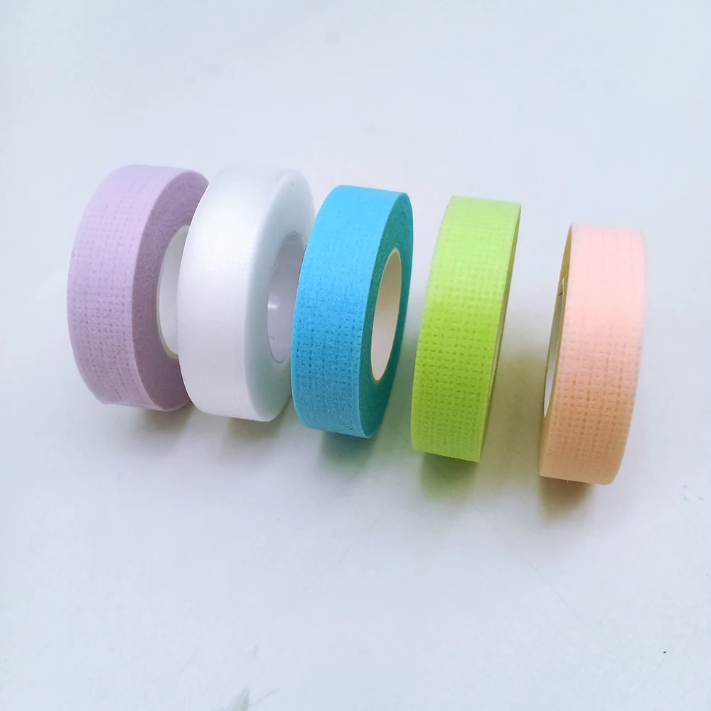 

New Arrives sensitive silicone foam 3m lash extension tape transparent blue pink paper medical tape for eyelash extension