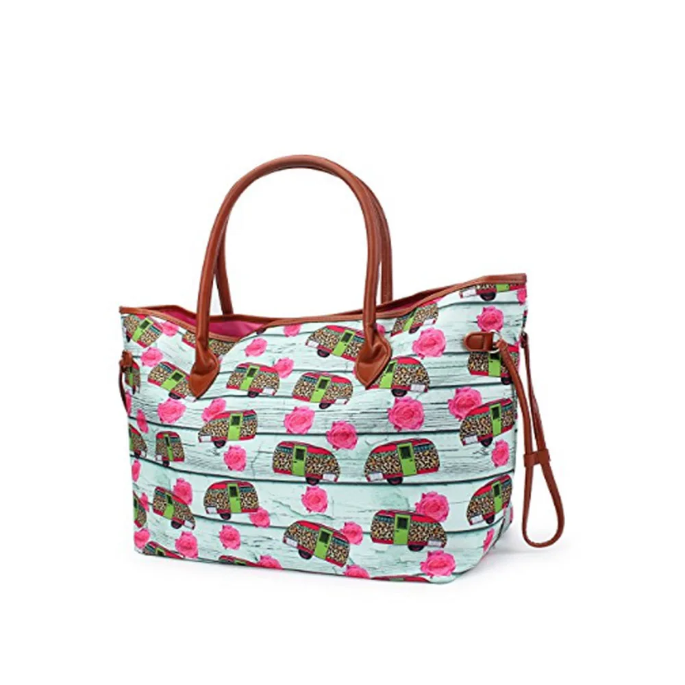 

Wholesale Endless Camp Tote Bag Canvas Handbag Leopard-Car Purse For Women DOM113-857