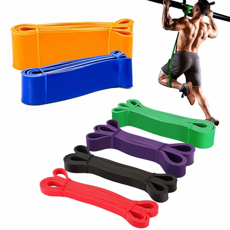 

Fitness Long Resistance Band Latex Resistance Band for Exercise, Black red yellow blue green