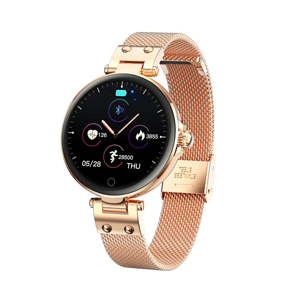 

Smart Watch Android For Ladies Waterproof Ladies Fashion Smart Watch Original Ladies Smart Watch Price, Rose gold