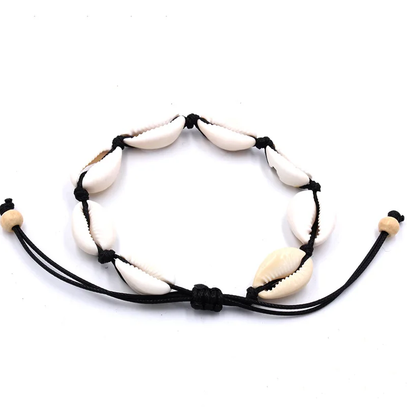 

Summer Hot Selling Yiwu Direct Selling Manual Weaving Of 8 Natural Shells Shell Bracelet Lady Bracelet