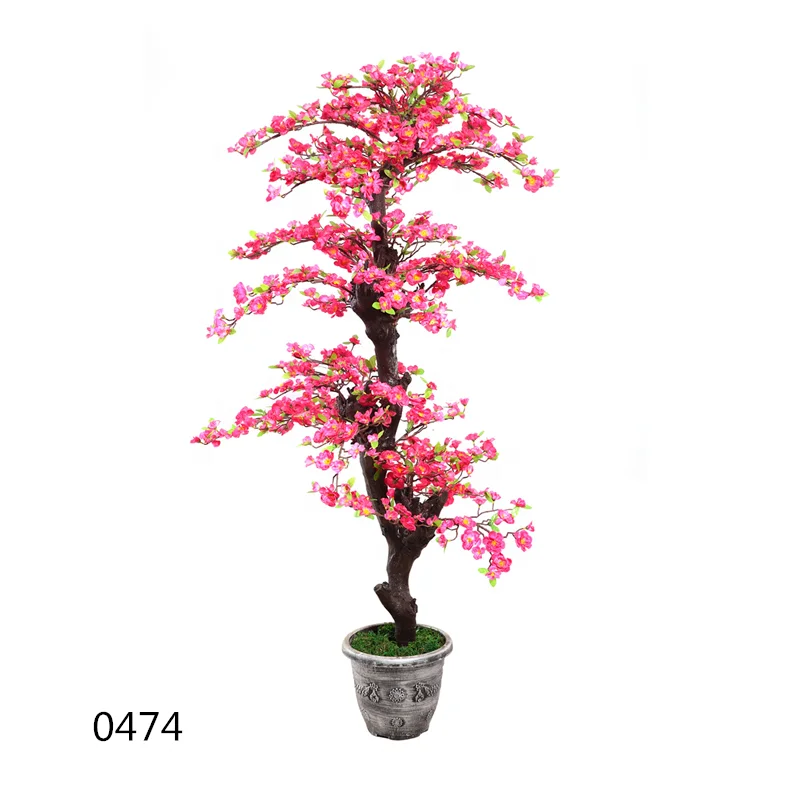 

Beauty silk pink flores artificiales blossom tree flowers for home decor