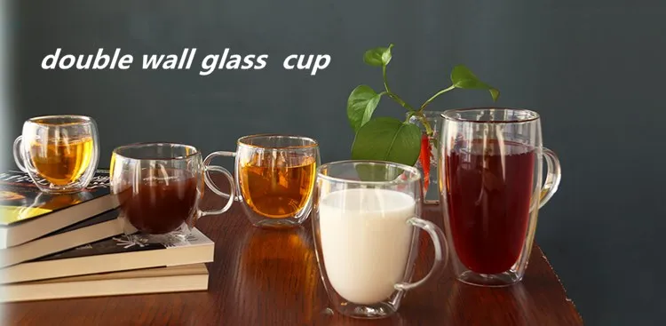 transparent glass water glass Straight through cylindrical glass  is popular in 2019 