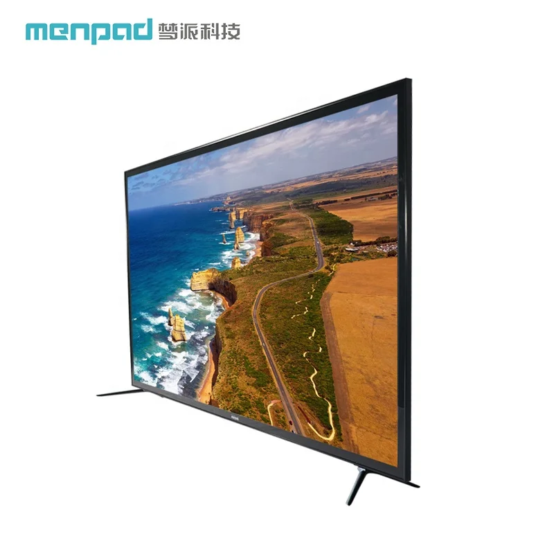 

Android 9.0 large screen tempered glass android 4k UHD 75inches television lcd led flat screen big tv D75GUE, Black color