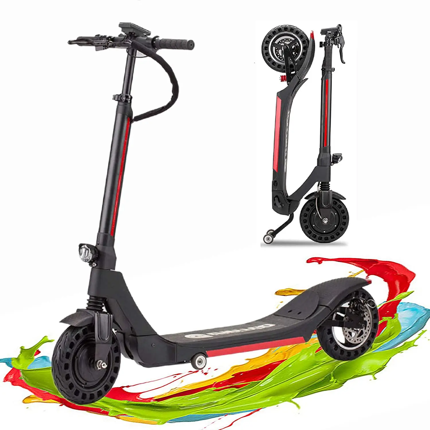 

[EU STOCK] S6 Standard 7.5AH 36V 350W Lithium Battery Hot Sale High Quality Mini Folding Electric Scooter, Black