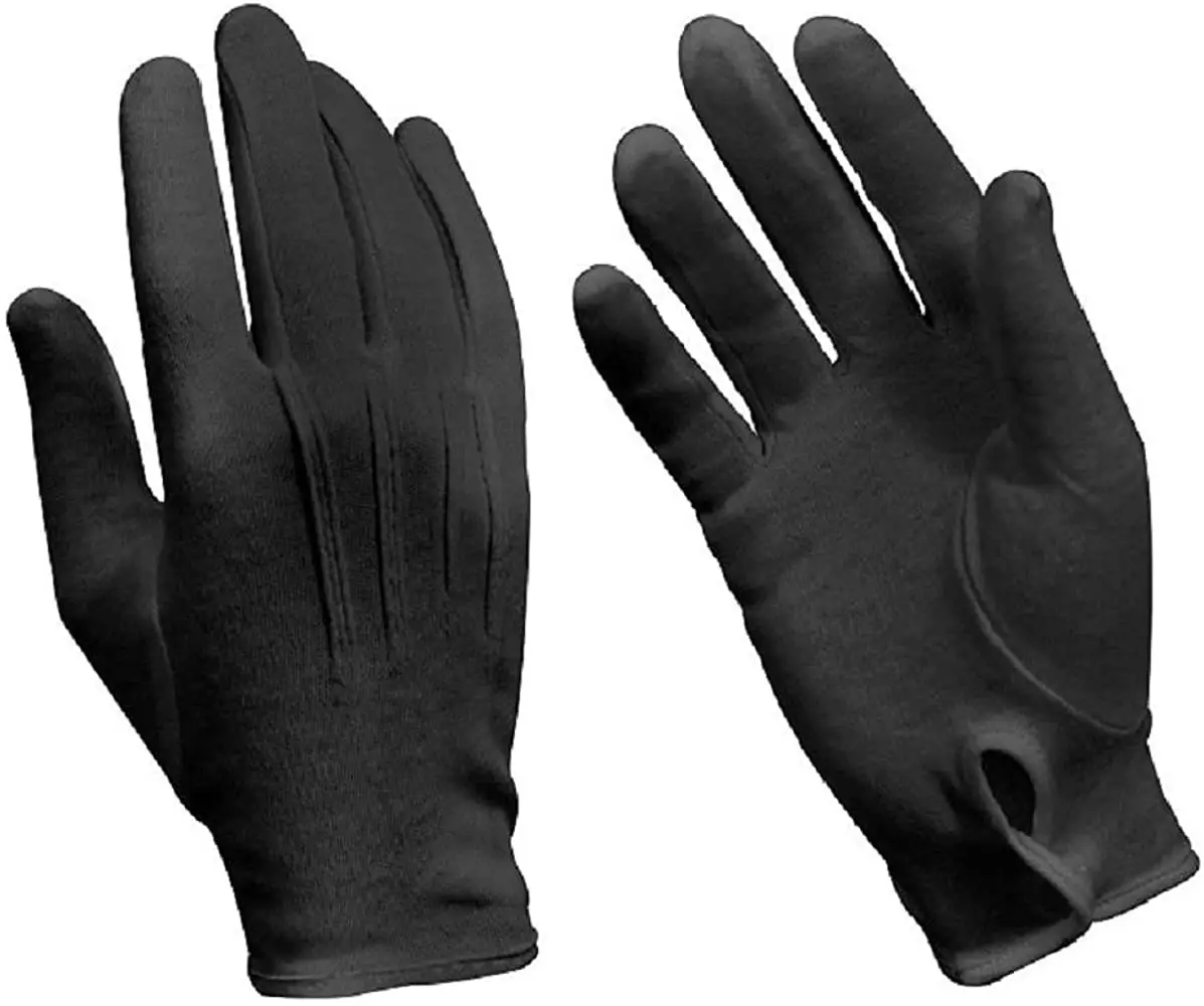 Black Working Gloves Lightweight Soft Protective Working Glove Black