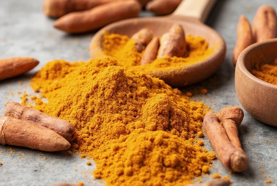 Homemade curry powder in mortar and pestle with whole spices