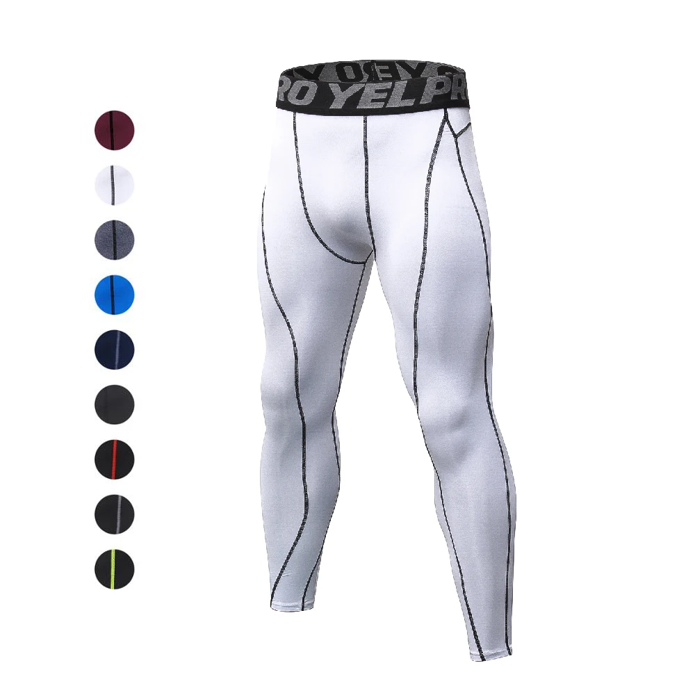 

Dropshipping 2020 Sports Wear Compression Tights Running Leggings Elastic Band Mens Yoga Pants