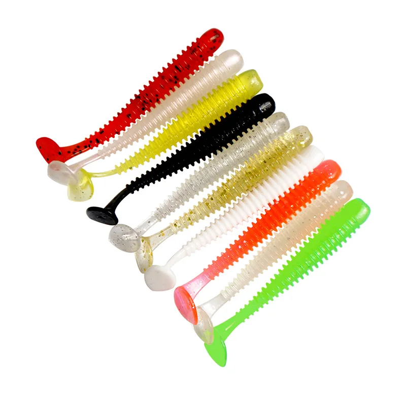 

Hot Sales Screw T tail Monster T tail Fish Soft Lure Fish Artificial Bait Fishing Lures For Sea Fishing, 11 colors