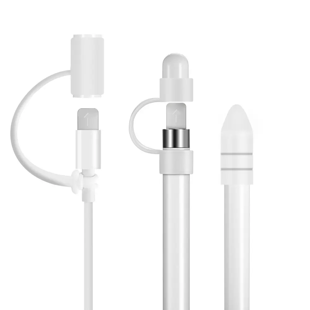 

Amazon Hot Sale Ultra Thin Case Silicone Skin Cover for Apple Pencil 2nd Generation, White