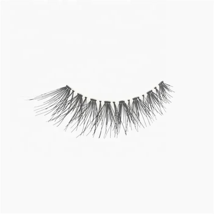 

Cheap Price Wholesale Lashes 5 Pairs Synthetic Hair Premium Silk False Eyelash Clear Band Eyelash OEM