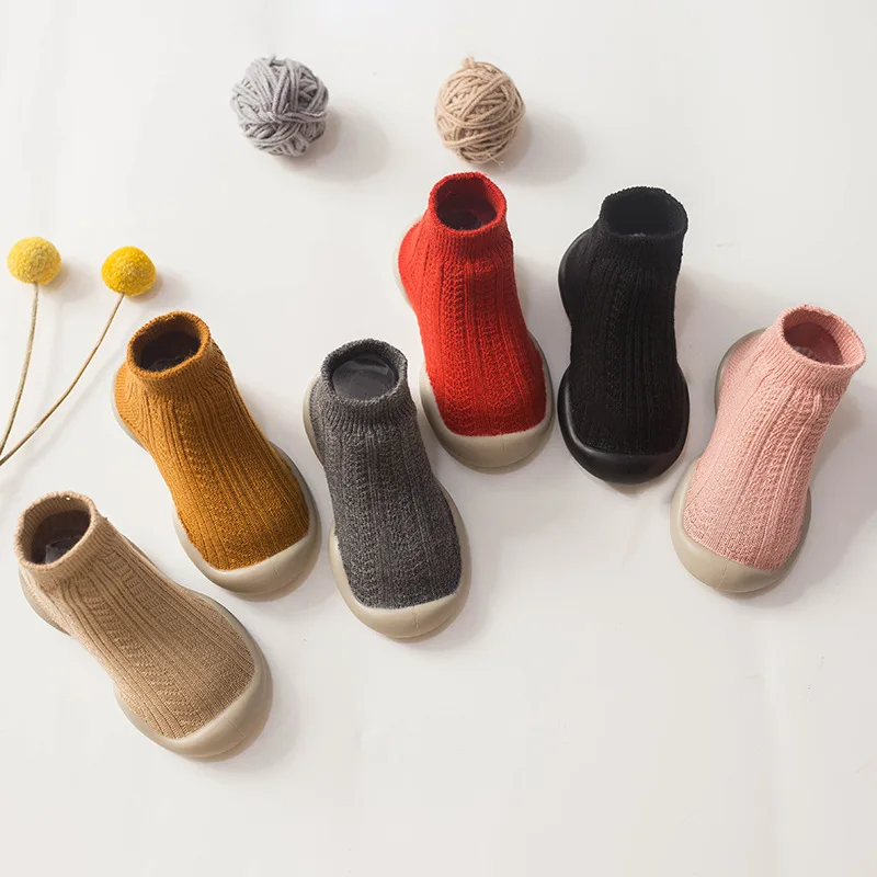 

Soft Rubber Soles Baby Socks Non-skid Floor Baby Socks, 5 colors