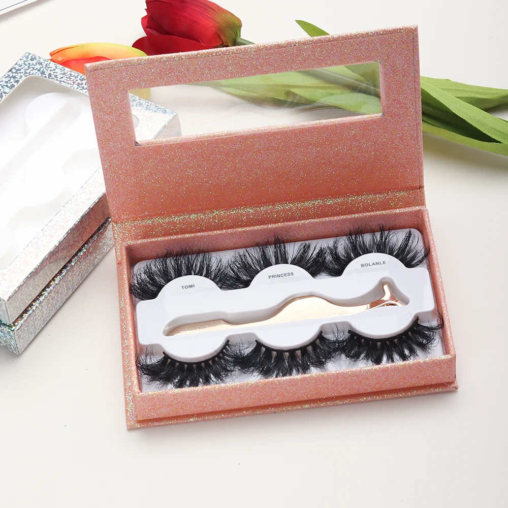 

Wispy Fluffy 25 mm Lashes Vendor Bulk Eyelashes 25mm Mink Mixed Styles Lashes3d Mink Lahes Private Label Eyelash Mink, Black color