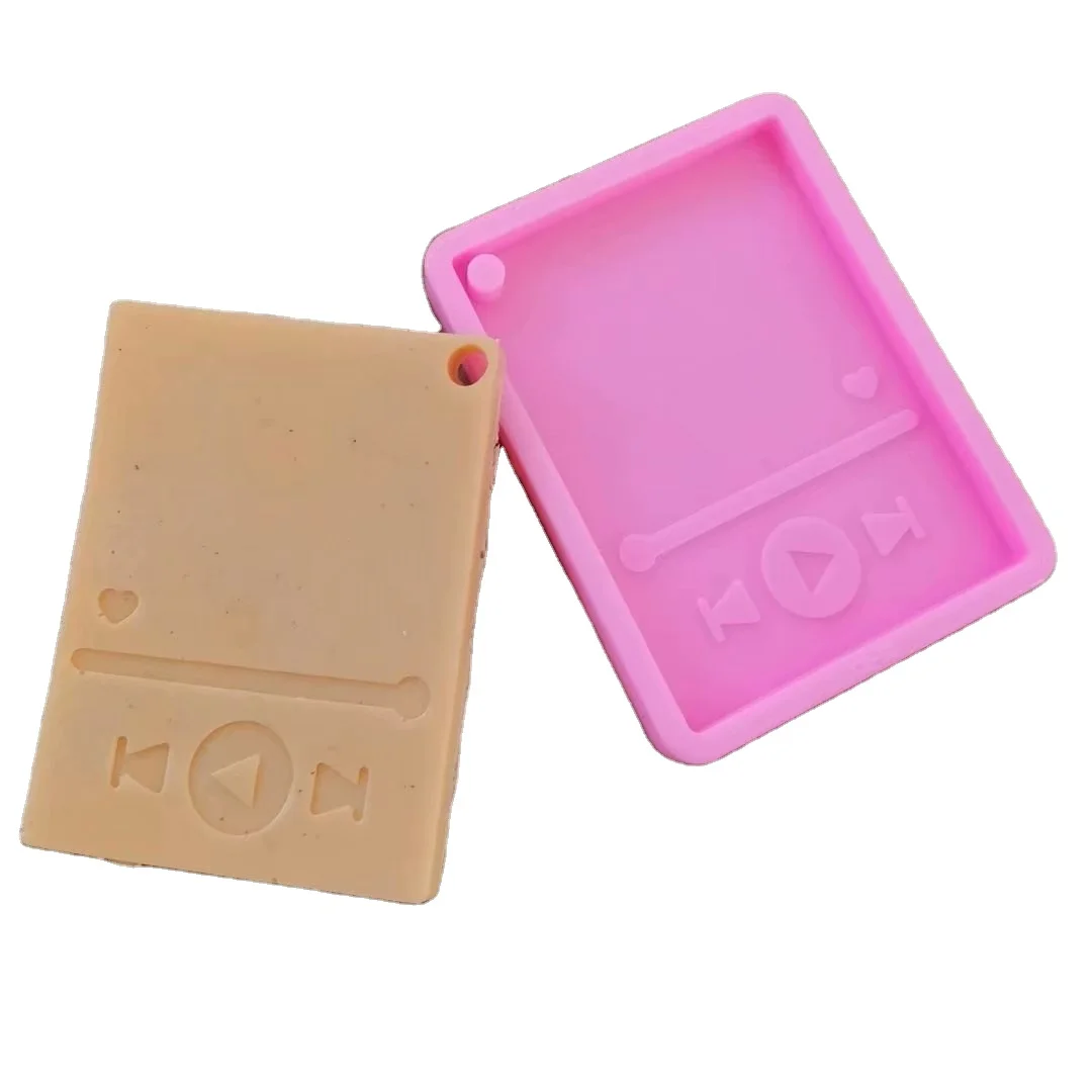 

T 306 DIY MP3 music player shape keychain resin mold car pendant silicone mold