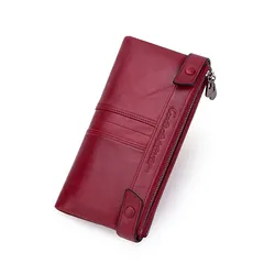 CONTACT'S Women Wallets Casual Long Purse with Pho