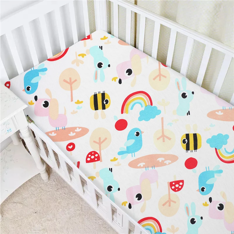 Amazon Hot Selling 24*38*5inch Cotton Fitted Playard Crib