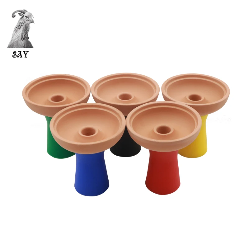 

SanYang high quality hookah shisha silica gel bowl with ceramics smooth hookah accessories, Mixed