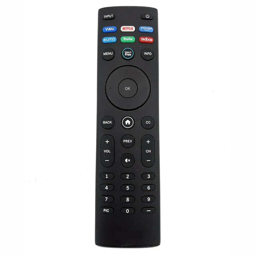

2021 New replace Vizi xrt140 remote control new Vi-zio TV remote control xrt-140 with Vudu/Netflix/Prime/Xumo/Hulu&RedBox Keys, Black