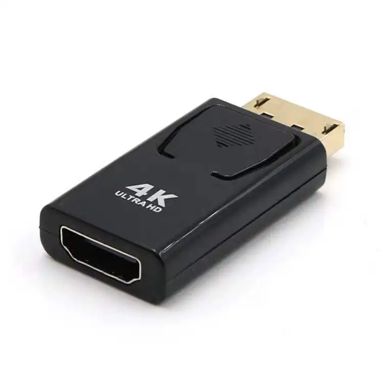 

DP To HDMI 4K Displayport Adapter Male to Female Cable Converter DisplayPort To HDMI Adapter For PC TV Projector, Black